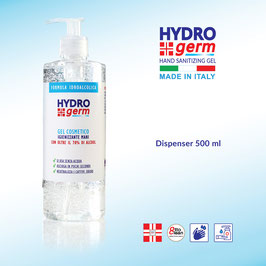 500 ml Hydrogerm hand sanitizing cosmetic gel Dispenser with over 70% hydroalcoholic formula