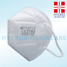 Mascherina Protettiva Precauzionale FFP2 NR Hydrogerm  in Confezione da 20pz  EN 149:2001 + A1:2009 FFP2 NR - Senza valvola con elastico alle orecchie.