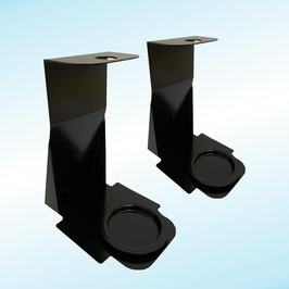 Metal counter support for hand sanitizing gel dispenser