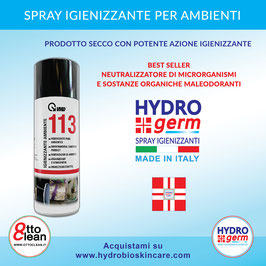 Igienizzante 113 potente mangiaodori per ambiente in formula spray 400ml.
