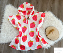 Badeponcho Erdbeere