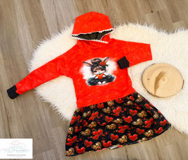 Hoodiekleid Love-Hase 110/116