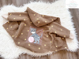 Teddyjacke Katze mit Ball