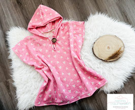 Badeponcho Herzchen