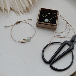 DIY Set / Armband / Grün (Aventurin & Messing)