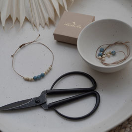 DIY Set / Armband / BLAU (Achat & Jaspis)