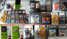 Nintendo Game Boy Color Lime Green + 16 Games incl. Super Mario! productienummer 80  tweedehands