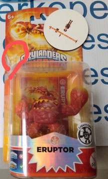 Skylanders Giants LightCore Eruptor figuur NEUW Schade (rode cirkel): De rode cirkel markeert een barst of deuk in de plastic "bubble" van de verpakking