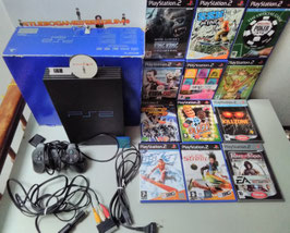 originele verpakking playstation2 phat MODEL NO SCPH 39004 Zwart game +12 Europe  productienummer 11    tweedehands