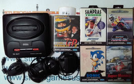 Sega  16 bit Megadrive 2 zwart console Europe Game plus 5  tweedehands  productienummer foto 32