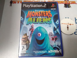 PlayStation 2 Is alleen europe versie  game  MONSTERS vs ALIENS    alleen voor kinderen game  video games playstation 2 verzameling tweedehands