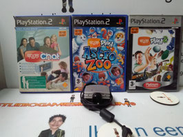 PlayStation 2 Is alleen europe versie  game  EyeToy: Play 2 + Astro Zoo + Chat Zilveren Camera   alleen voor kinderen game  video games playstation 2 verzameling tweedehands