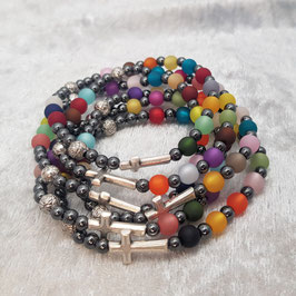 Rosenkranz-Armband, bunt