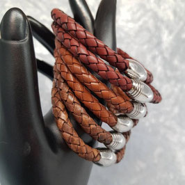 Herrenarmband aus Nappaleder BRAUN