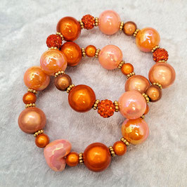 Miracle Beads Armband Orange