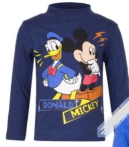 Disney Mickey Maus Langarmshirt Dunkelblau