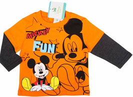Disney Mickey Maus Langarmshirt Orange