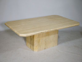 Vintage Design Couchtisch aus Travertin Italien 70er 80er Jahre Stein Tisch