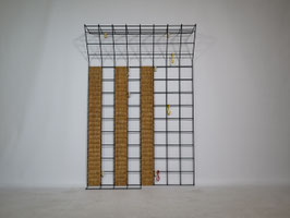 Vintage Metall-Geflecht Garderobe Mid-Century Design, Deutschland, 60er Jahre
