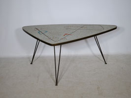 Design Mosaik freeform Nierentisch mit original Hairpin Beinen von Berthold Müller Oerlinghausen, 50er Jahre