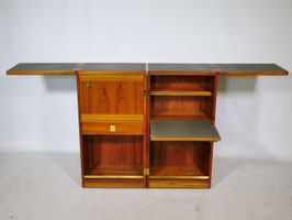 Vintage Dänischer Teak Barschrank Captain’s Bar von Reno Wahl Iversen für Skovby, 60er Jahre