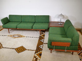 Danish Deisgn Minerva Sofa Garnitur von Peter Hvidt & Orla Mølgaard Nielsen, 60er Jahre