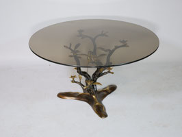 70er Jahre Metall Glas Couchtisch Design Willy Daro Beistelltisch Tisch