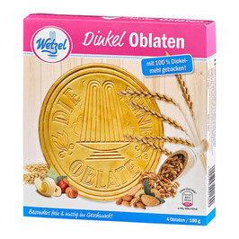 Dinkel Oblaten Wetzel mit Haselnüssen und Mandeln (mit 100% Dinkelmehl gebacken!)
