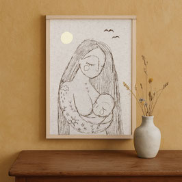 ARTPRINT "GEBORGENHEIT"