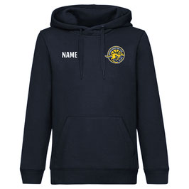HBC Retro-Hoodie navy mit Retro-Logo und Wunschname