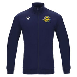MACRON Beat Zip-Sweatshirt navy mit kleinem HBC Logo und Coach-Schriftzug