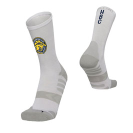 MACRON Improve Socken weiß mit HBC Logo und Schriftzug