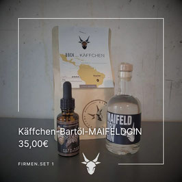 Firmen.Set 1 = Maifeldgin Mini + 1x Kaffee + 1x Bartöl