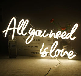 LED Schild All you need is Love klein