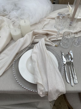 Servietten Naturleinen beige