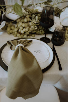 Serviettenring peals & Diamand creme