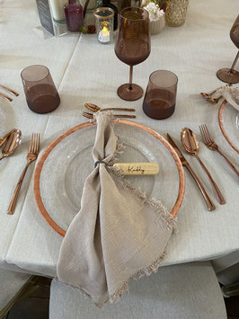 Besteck Set 5-teilig Wave rosegold