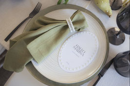 Platzteller Leder Nahtkante
