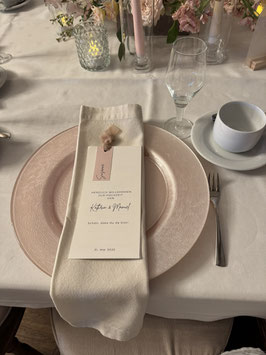 Platzteller Glas Pealfinish blush