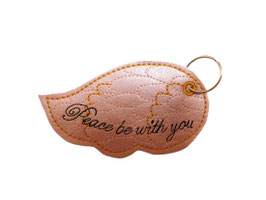 Schlüsselanhänger Flügel "Peace be with you" F005