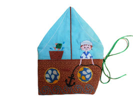 Stoffbuch Segelboot / gross Art. O-009