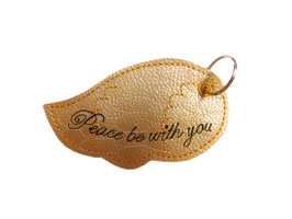 Schlüsselanhänger Flügel "Peace be with you" F003