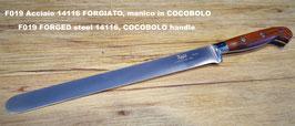 Coltello TAGLIO salumi in genere, acciaio 14116 FORGIATO - CUTTING KNIFE for cold cuts, FORGED steel 14116