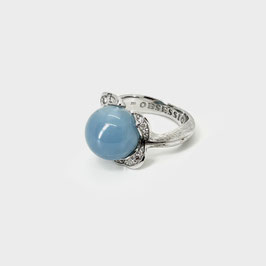 Cocktail-Ring Mermaid mit Aquamarin