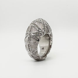 Cocktail-Ring Gotik in Palladium