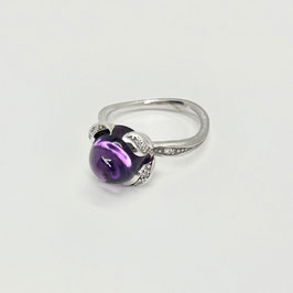 Cocktailring Mermaid mit Amethyst