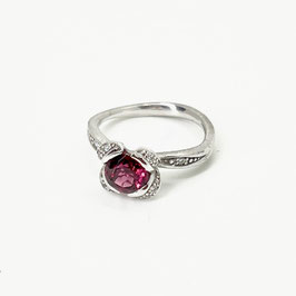Solitär-Ring Mermaid mit Rhodolith