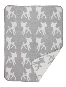 Bambi Blanket Small Light Grey 75 x 100cm