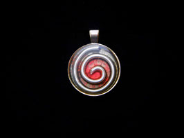 Amulett Rote Spirale