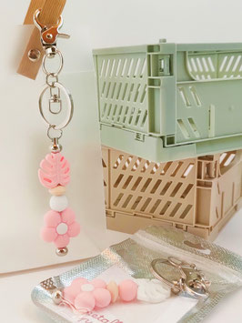 PORTACHIAVI CON CHARM IN SILICONE